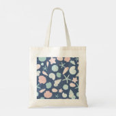 zeeschelpenpatroon tote bag (Achterkant)