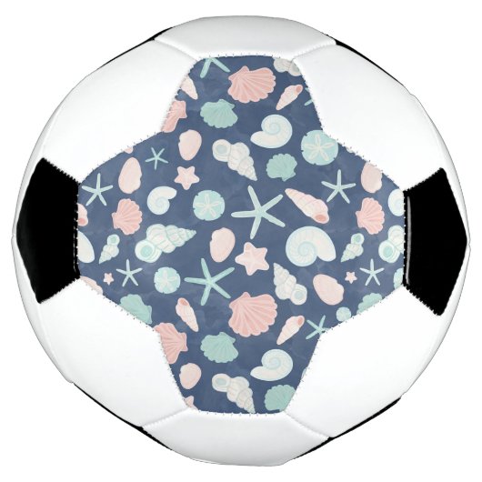 zeeschelpenpatroon voetbal (Gedraaid)