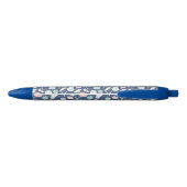 zeeschelpenpatroon zwarte inkt pen (Achterkant)