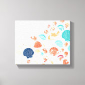 zeeschelpstrand canvas afdruk (Voorkant)