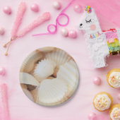 Zeeschelzucht, zomerstrand picknick, papieren Bord (Feest)