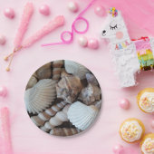 Zeeschelzucht, zomerstrand picknick, papieren Bord (Feest)