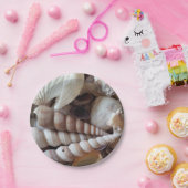 Zeeschelzucht, zomerstrand picknick, papieren Bord (Feest)