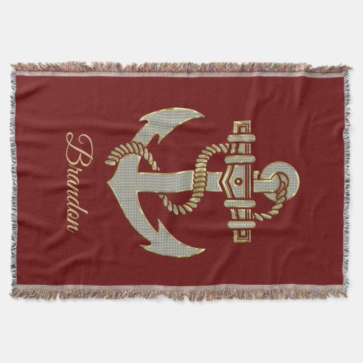 Zeeschepanker met zilver en gouden toon, vacht b deken (Voorkant)