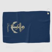 Zeeschepanker met zilver en gouden toon, vacht b golfhanddoek (Horizontaal)