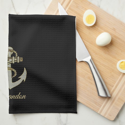 Zeeschepanker met zilver en gouden toon, vacht b theedoek (Quarter Fold)