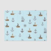 zeeschepen en ankers tissuepapier (Voorkant)