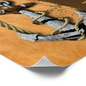  zeeschepen en kaarten poster (Hoek)