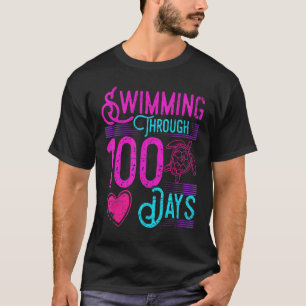 Zeeschildpad 100 dagen school onderwijzer studente t-shirt