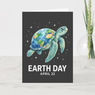Zeeschildpad Aarddag 22 april oceaanliefde Kaart