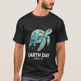 Zeeschildpad Aarddag Aarddag 22 april oceaanliefde T-shirt