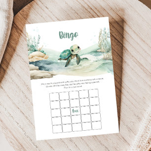 Zeeschildpad Baby Shower Bingo Spel