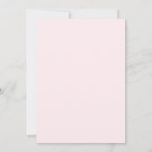Zeeschildpad Baby Shower Uitnodiging - Roze (Achterkant)