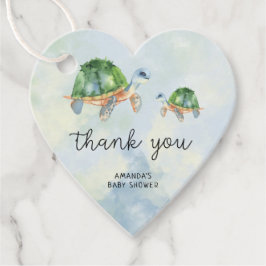 Zeeschildpad - Babyfeest bedank je Favor Tags Bedankjes Labels
