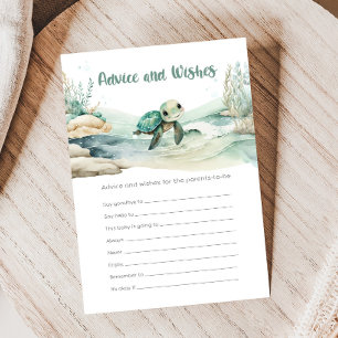 Zeeschildpad Babyshower Advies en Wensen Spel