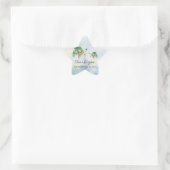 Zeeschildpad - babyshower bedankje  ster sticker (Tas)