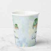 Zeeschildpad - babyshower papieren bekers (Links)
