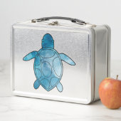 Zeeschildpad blauw aquarel (In situ)