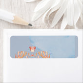 Zeeschildpad Bruiloft met Bruid en Bruidegom Etiket (Insitu)