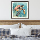 Zeeschildpad Canvas Afdruk (Insitu (Slaapkamer))
