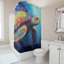 Zeeschildpad Douchegordijn