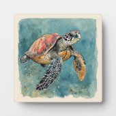 Zeeschildpad Fotoplaat (Voorkant)