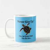 Zeeschildpad Geeft Nooit Op Koffiemok (Links)