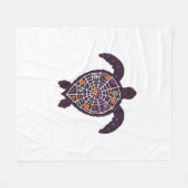 Zeeschildpad Halloween Spinnenweb Pompoen Geest Ha Fleece Deken (Voorkant (Horizontaal))