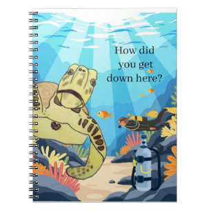 Zeeschildpad Hoe Ben Je Hier Naartoe Gekomen Notitieboek