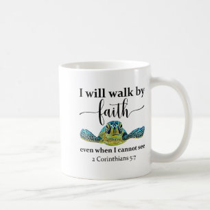 Zeeschildpad Ik Zal Op Basis Van Geloof En Niet Op Koffiemok