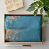 Zeeschildpad in Helder Water Decoupage Tissuepapier (Geschenk)