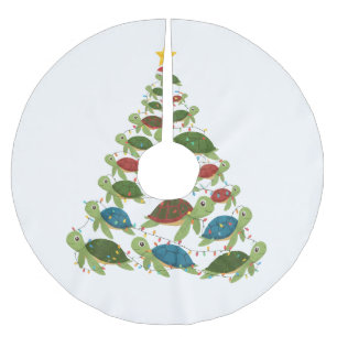 Zeeschildpad Kerstboom Kerstman Hoed Kerstmis Rok