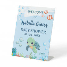 Zeeschildpad Kleine Broedeling Baby Shower Welkom