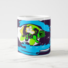Zeeschildpad kunst grote koffiekop