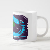 Zeeschildpad kunst  grote koffiekop (Rechts)
