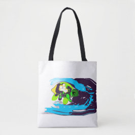 Zeeschildpad kunst tote bag