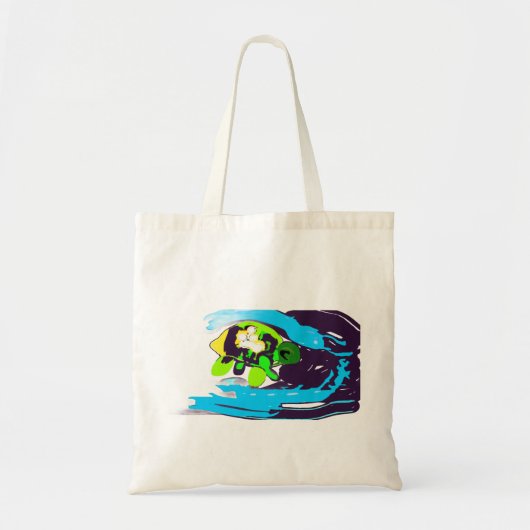 Zeeschildpad kunst tote bag (Voorkant)