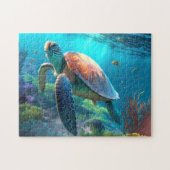 Zeeschildpad Legpuzzel (Horizontaal)