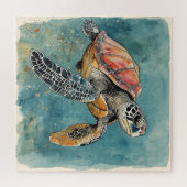 Zeeschildpad Legpuzzel (Horizontaal)