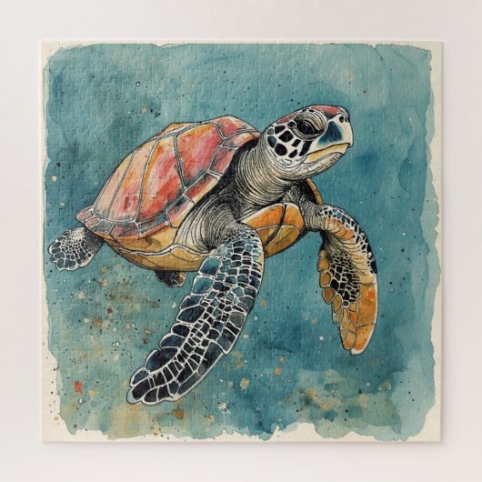 Zeeschildpad Legpuzzel (Verticaal)