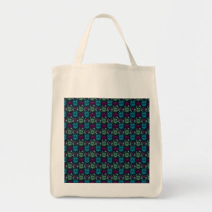 Zeeschildpad & Lotus Bloem Patroon Tote Bag