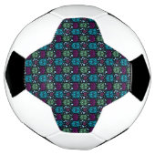 Zeeschildpad & Lotus Bloem Patroon Voetbal (Gedraaid)