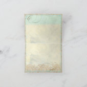 Zeeschildpad Moderne Kust Oceaan Strand Draaikolke Bedankkaart (Binnen)