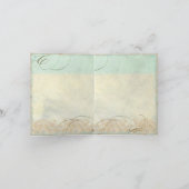 Zeeschildpad Moderne Kust Oceaan Strand Draaikolke Bedankkaart (Binnen)