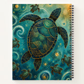 zeeschildpad, notitieboek (Achterkant)