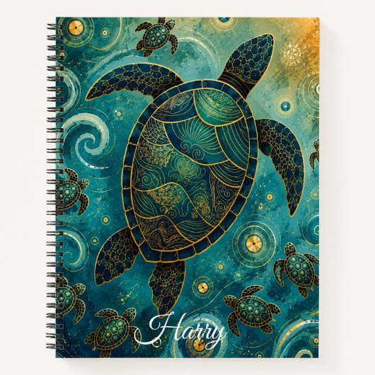 zeeschildpad, notitieboek (Voorkant)