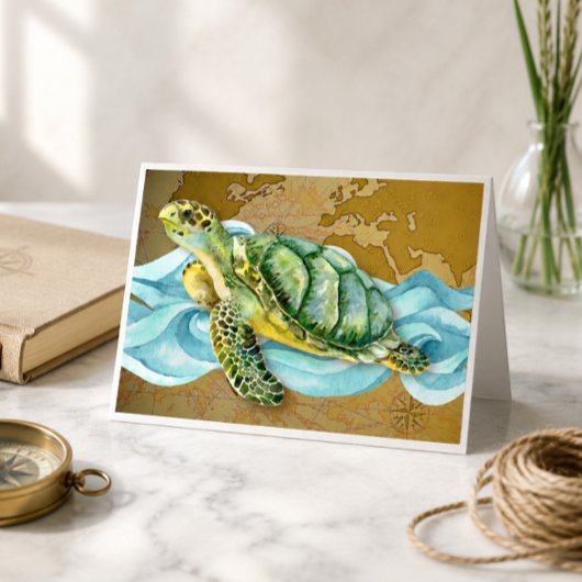 Zeeschildpad Notitiekaart