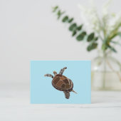 Zeeschildpad Oceaan Strand Visitekaartje (Staand voorkant)