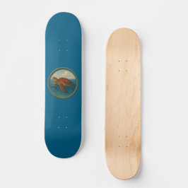 Zeeschildpad Oceaanblauw Skateboard