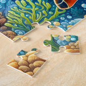 Zeeschildpad Oceaanrif Legpuzzel (Zijkant)